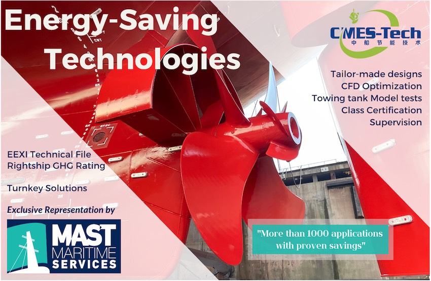 Energy Saving Technologies 
Mast Maritime Services S.A.
EEXI Technical File
Rightship GHG Rating
Tailor-made designs
CFD Optimization
Towing tank model tests
Class Certification
Supervision