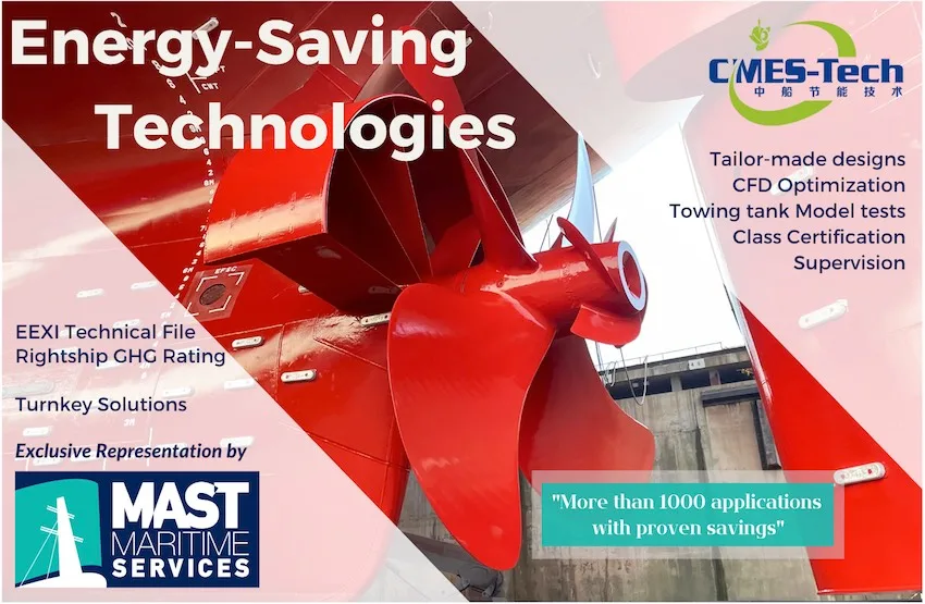 Energy Saving Technologies
Mast Maritime Services S.A.
EEXI Technical File
Rightship GHG Rating
Tailor-made designs
CFD Optimization
Towing tank model tests
Class Certification
Supervision