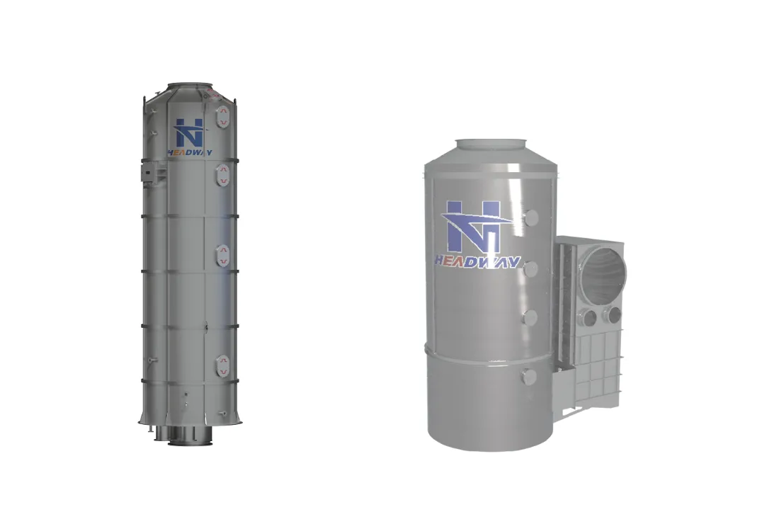Renderings of an I-type and a U-type OceanGuard scrubber